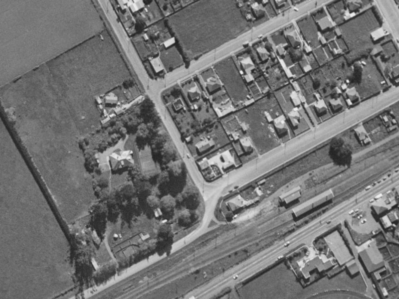 4 Bailey Street from the air, 1970-1974