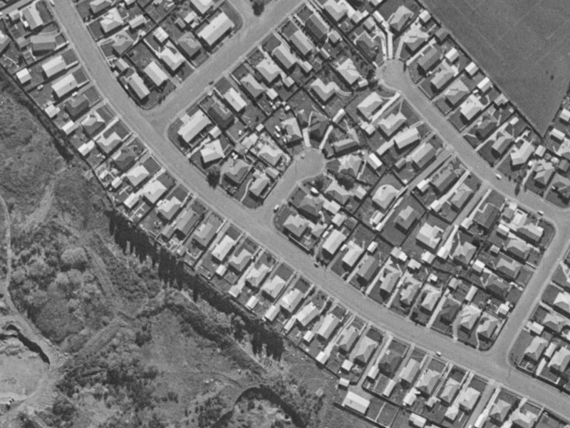 Boston Avenue from the air, 1970-1974