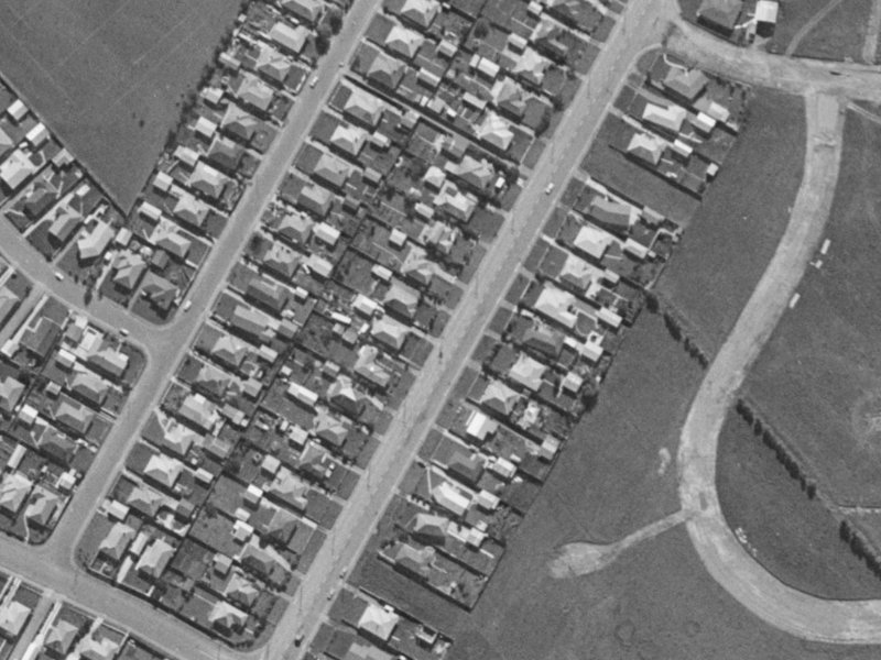 168B Springs Road from the air, 1970-1974
