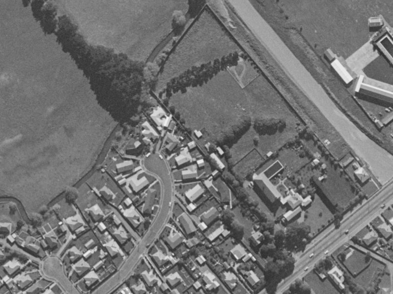 Renwick Place from the air, 1970-1974