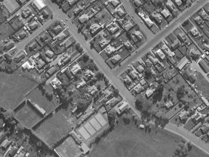 79 Domain Terrace from the air, 1970-1974