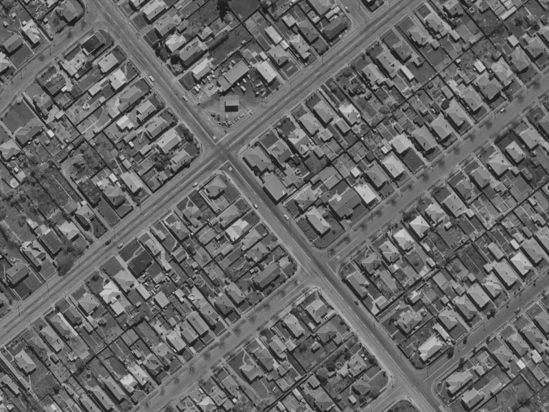 160B Selwyn Street from the air, 1970-1974