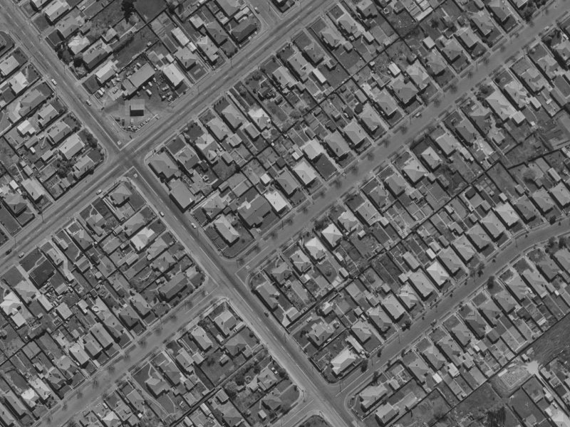 97 Roker Street from the air, 1970-1974
