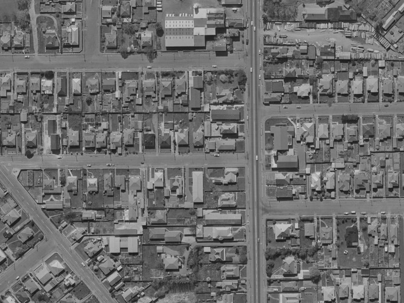 39b Boon Street from the air, 1970-1974