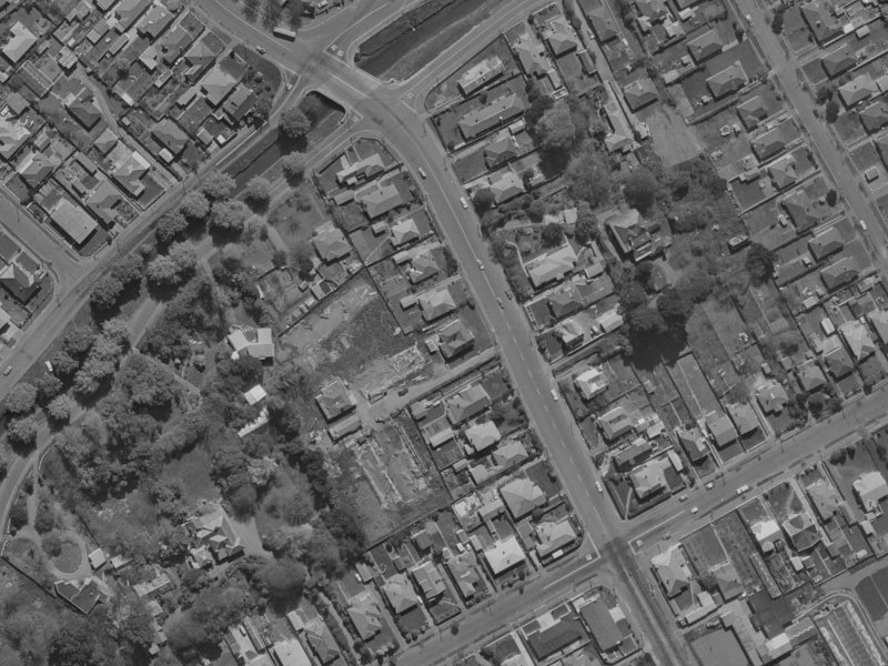 Hythe Lane from the air, 1970-1974