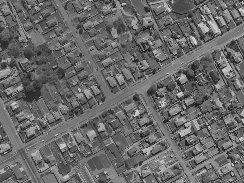 109 Saint Martins Road from the air, 1970-1974