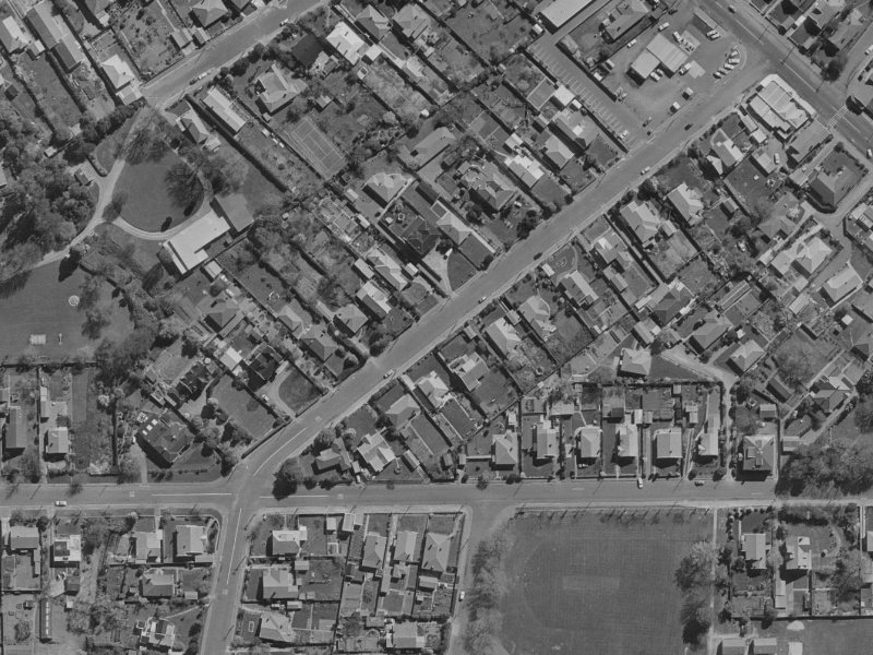 107 Hawford Road from the air, 1970-1974