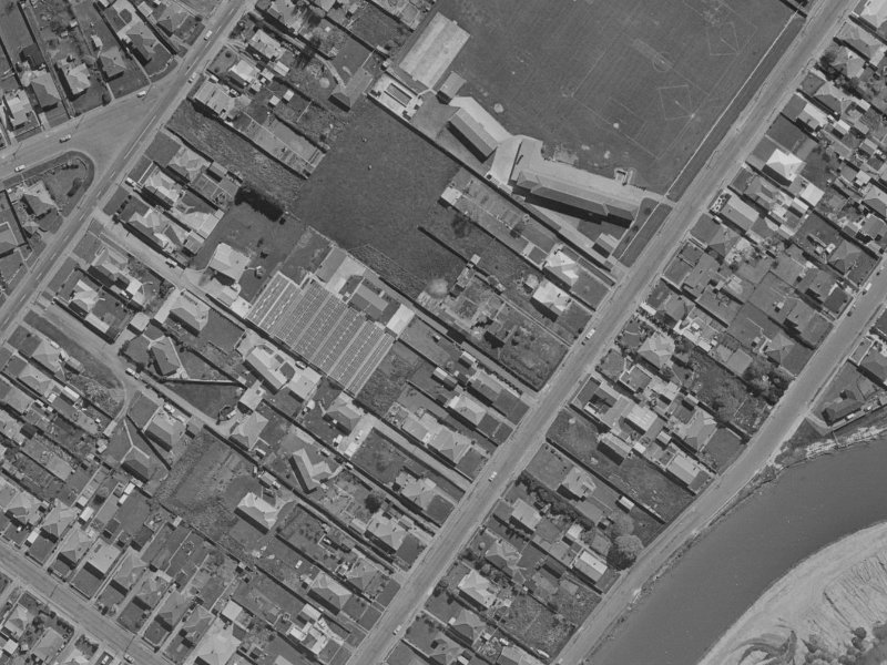 43 Bamford Street from the air, 1970-1974