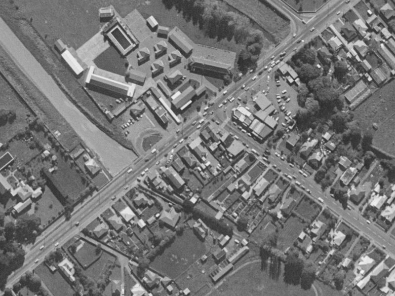 19 Halswell Road from the air, 1970-1974