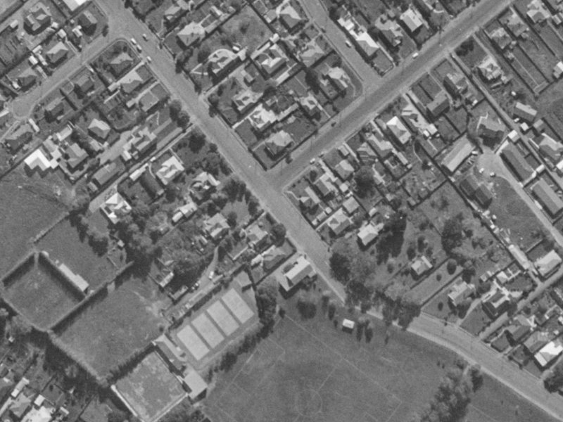 86 Domain Terrace from the air, 1970-1974