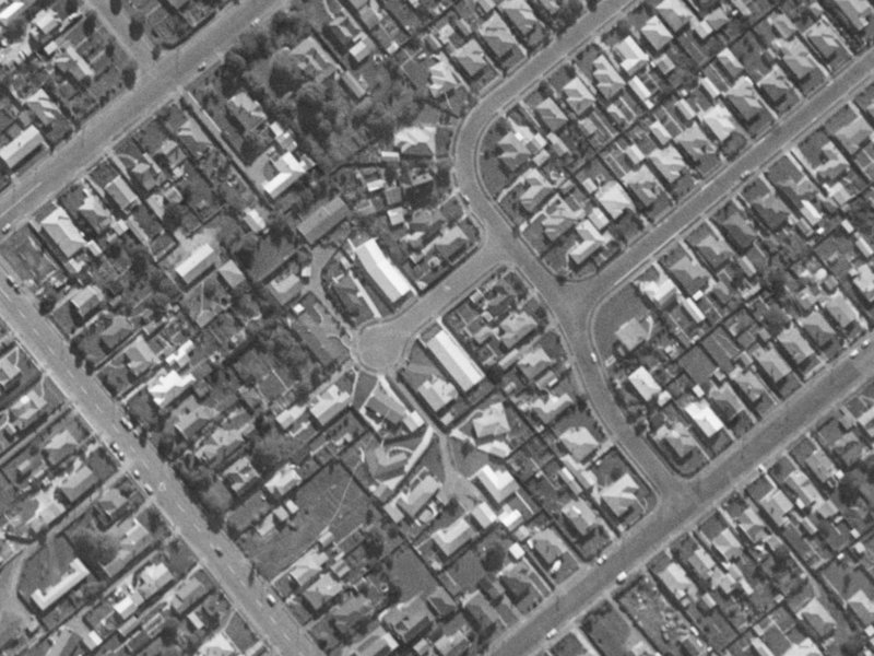 3 Dellow Place from the air, 1970-1974