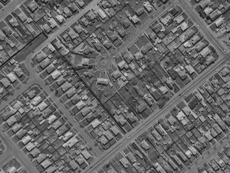 6A Dobson Street from the air, 1970-1974