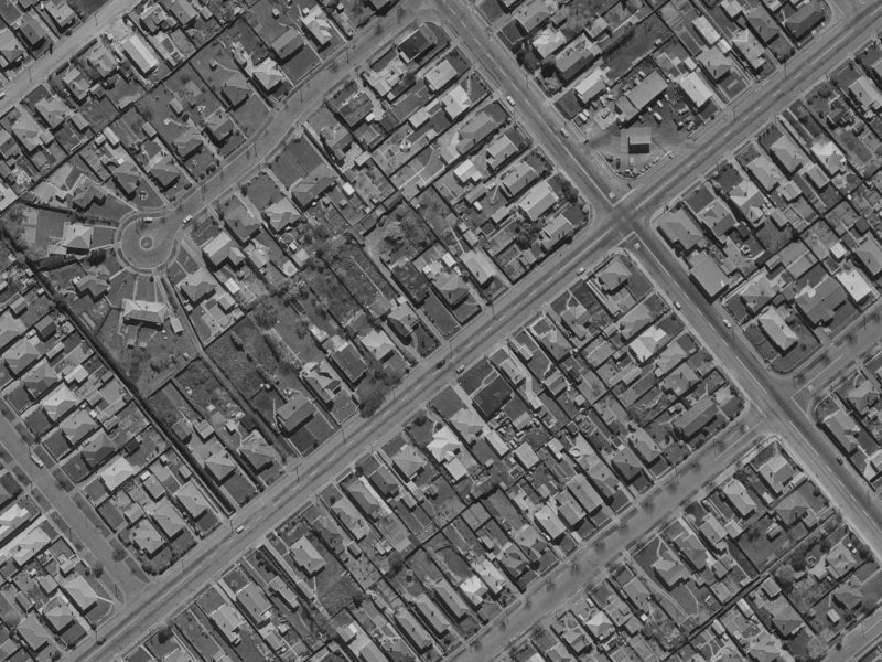 97 Milton Street from the air, 1970-1974