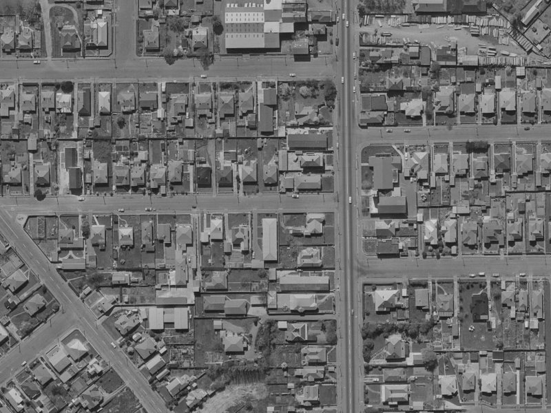 40 Boon Street from the air, 1970-1974