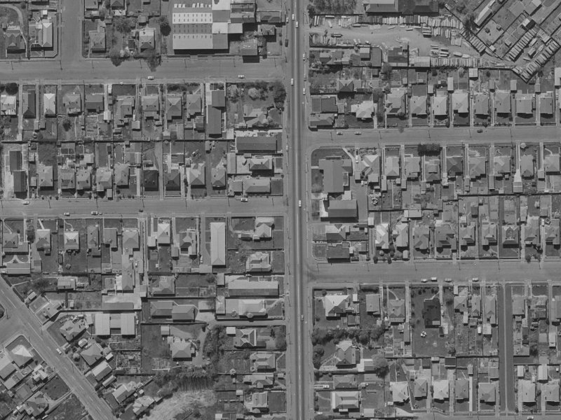 199 Colombo Street from the air, 1970-1974