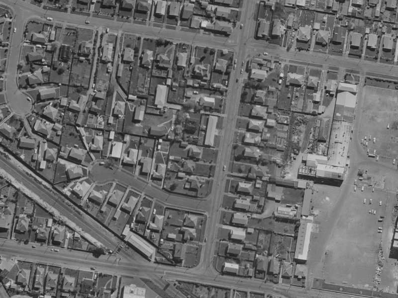 114 Radley Street from the air, 1970-1974