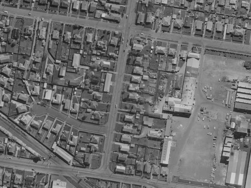 121 Radley Street from the air, 1970-1974