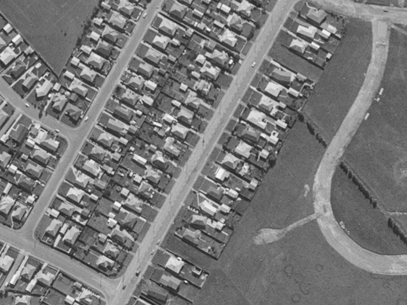 171 Springs Road from the air, 1970-1974