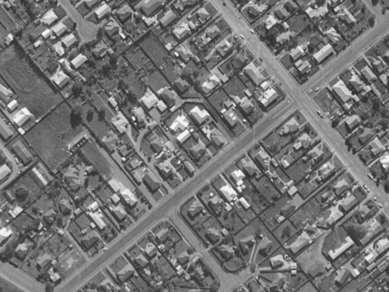 49 Neville Street from the air, 1970-1974