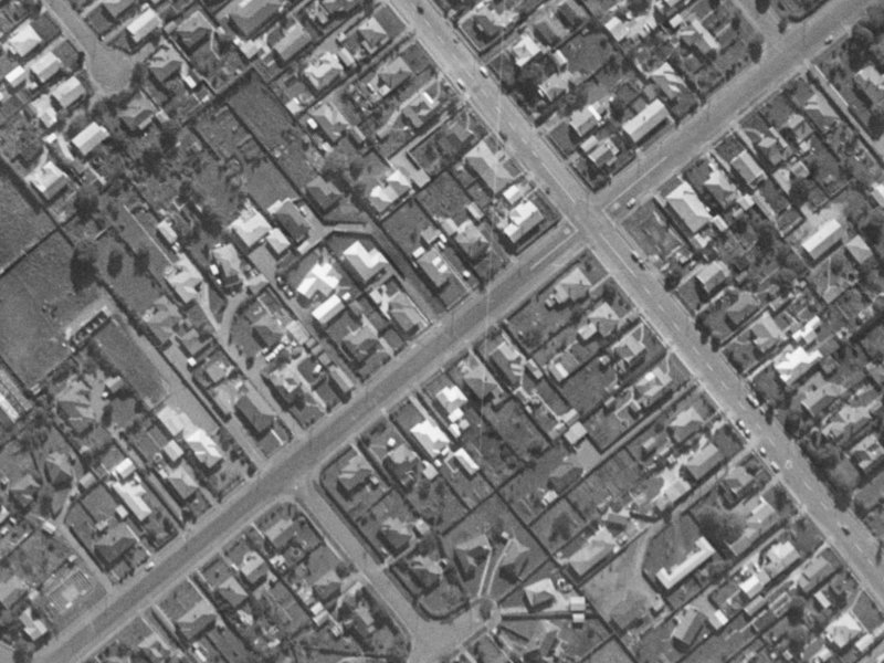 50A Neville Street from the air, 1970-1974