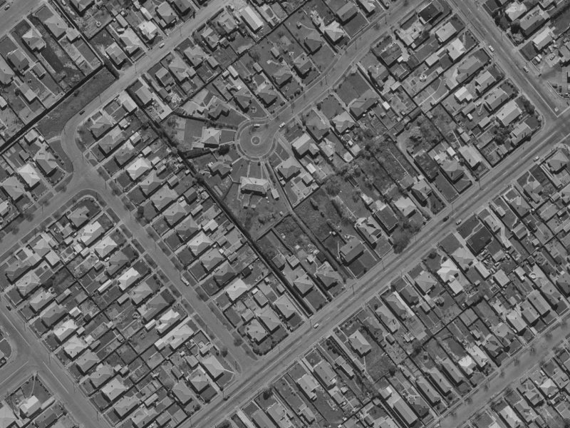 81 Milton Street from the air, 1970-1974