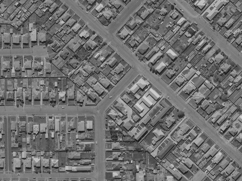 65 Longfellow Street from the air, 1970-1974