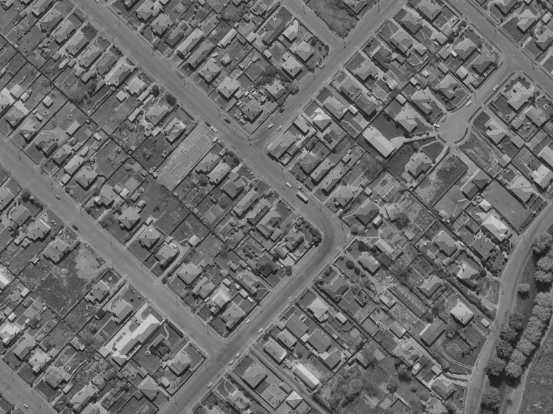 180 Huxley Street from the air, 1970-1974