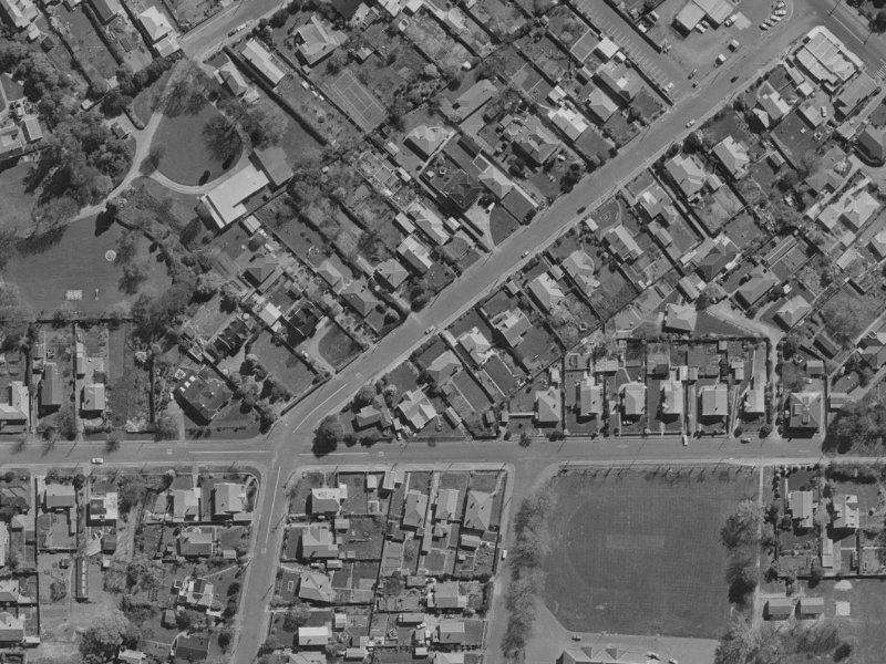 104B Hawford Road from the air, 1970-1974