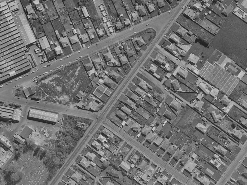 55 Rutherford Street from the air, 1970-1974