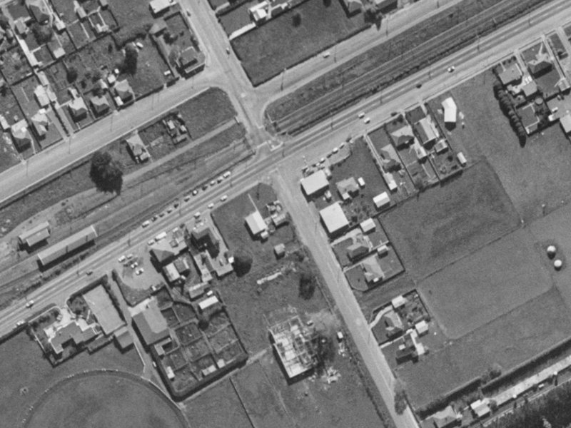 2 Trents Road from the air, 1970-1974