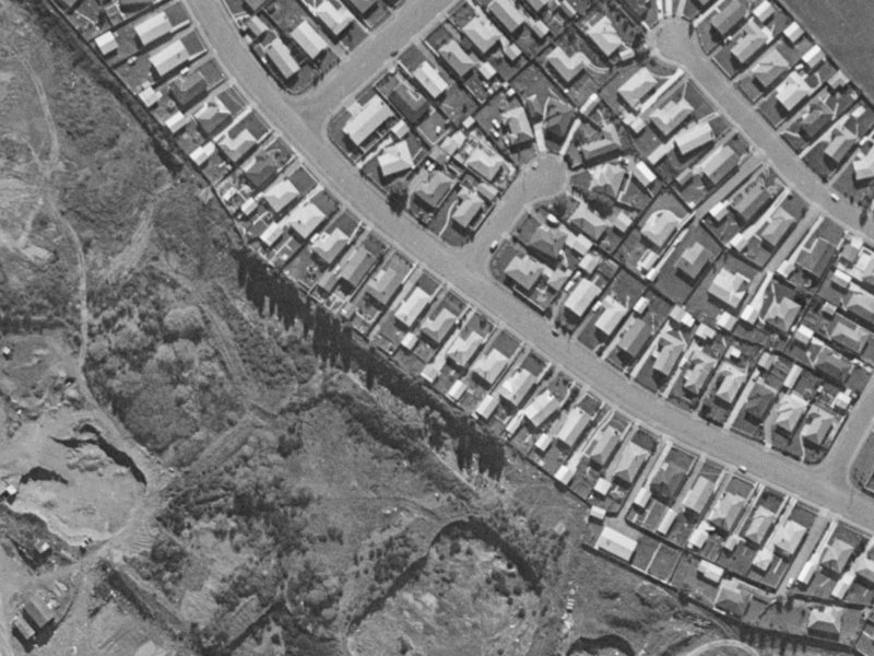 37 Boston Avenue from the air, 1970-1974