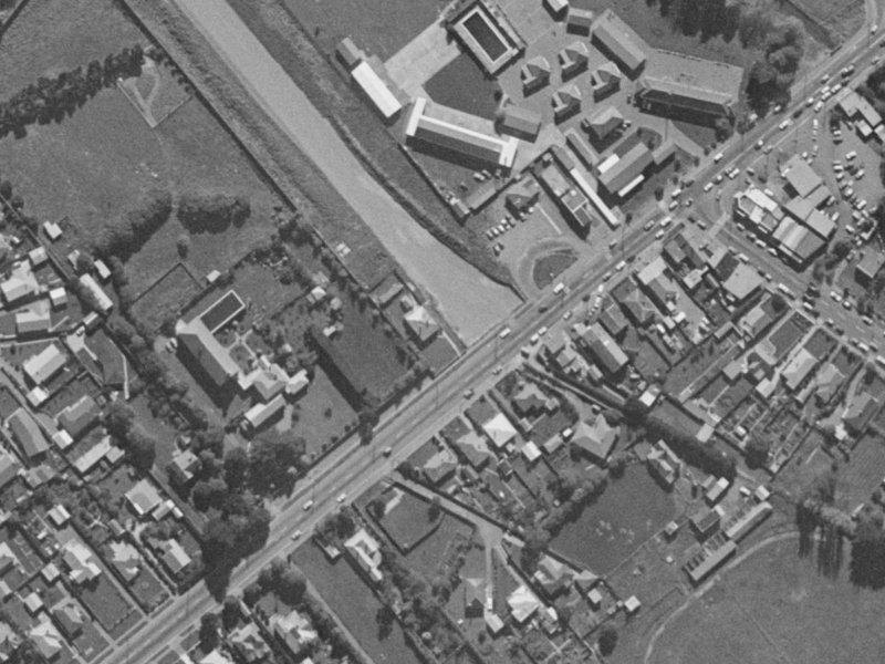 41 Halswell Road from the air, 1970-1974