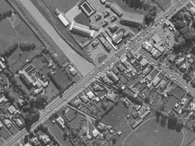 35 Halswell Road from the air, 1970-1974