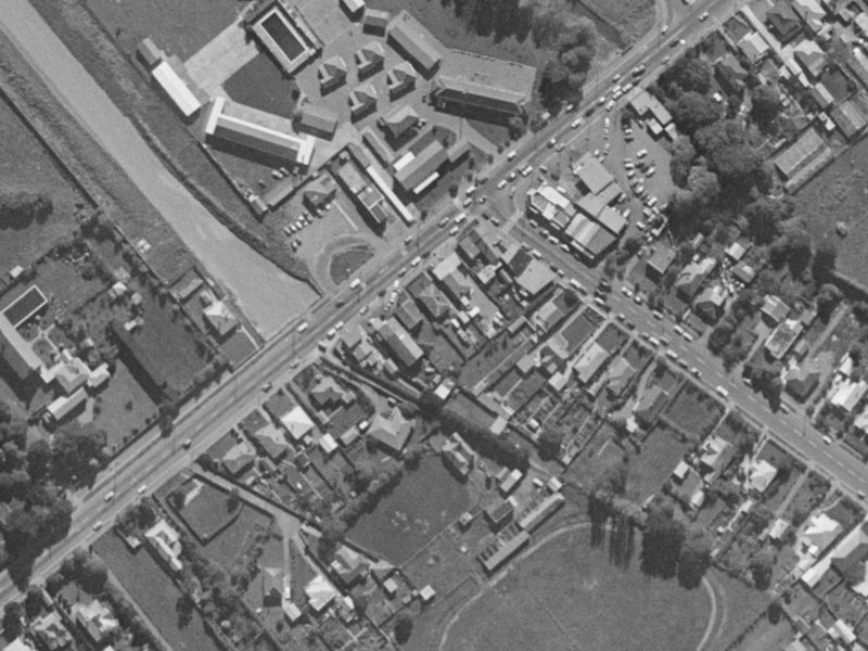 27 Halswell Road from the air, 1970-1974