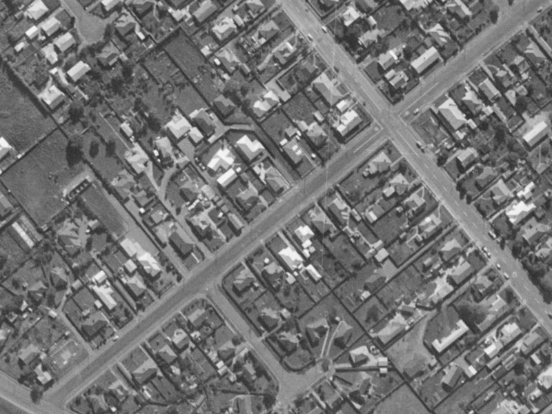 51C Neville Street from the air, 1970-1974