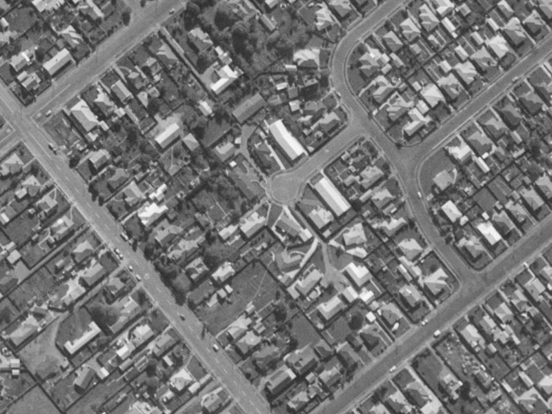 16 Dellow Place from the air, 1970-1974