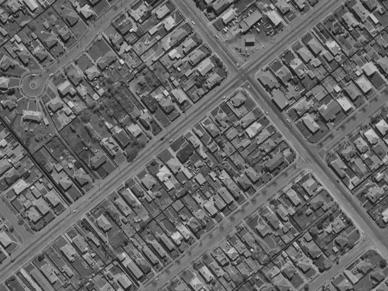 98 Milton Street from the air, 1970-1974