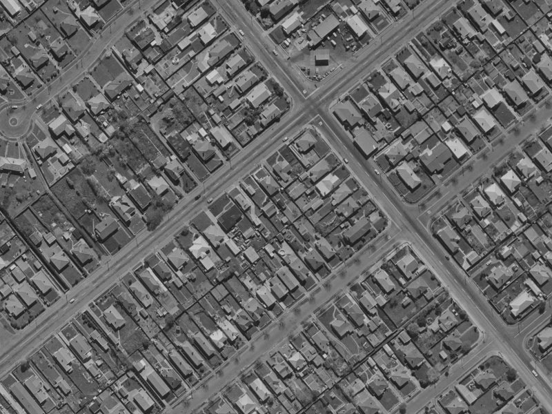 98B Milton Street from the air, 1970-1974