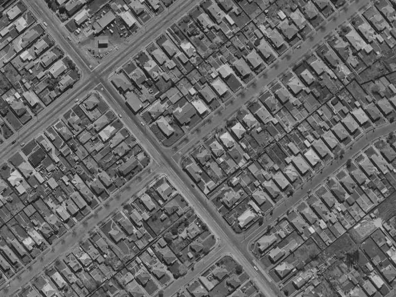 88 Roker Street from the air, 1970-1974