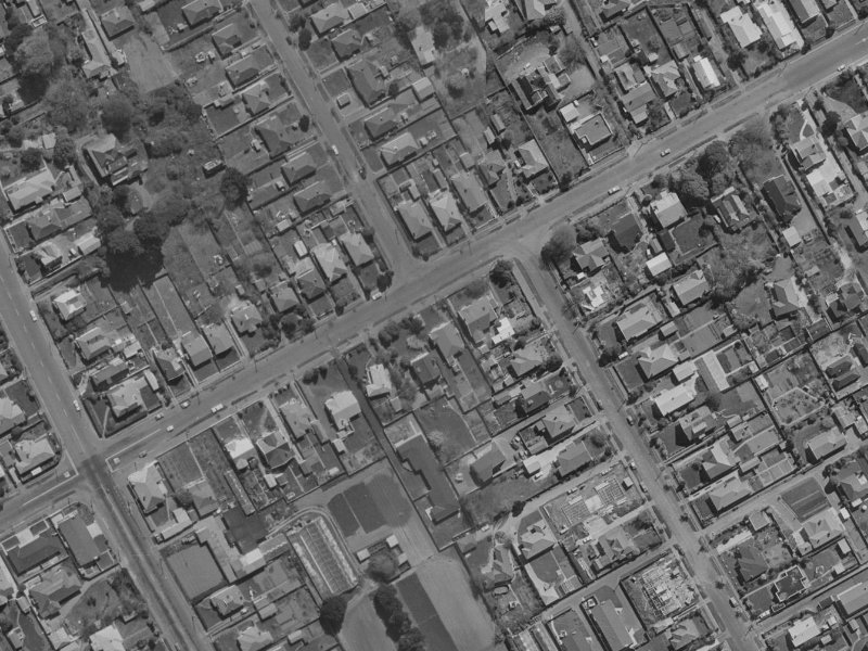 96 Saint Martins Road from the air, 1970-1974