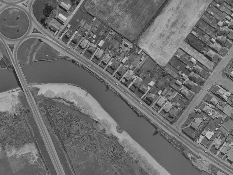 877 Ferry Road from the air, 1970-1974