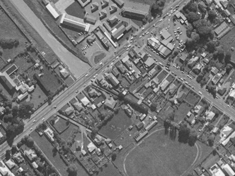 33 Halswell Road from the air, 1970-1974