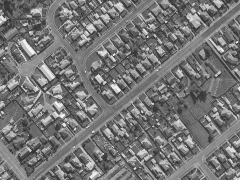 71 Cobham Street from the air, 1970-1974