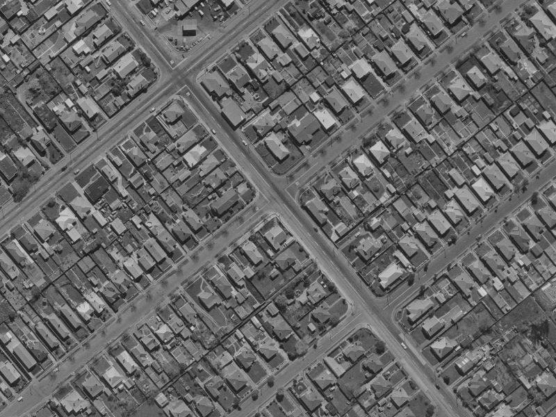 82 Roker Street from the air, 1970-1974
