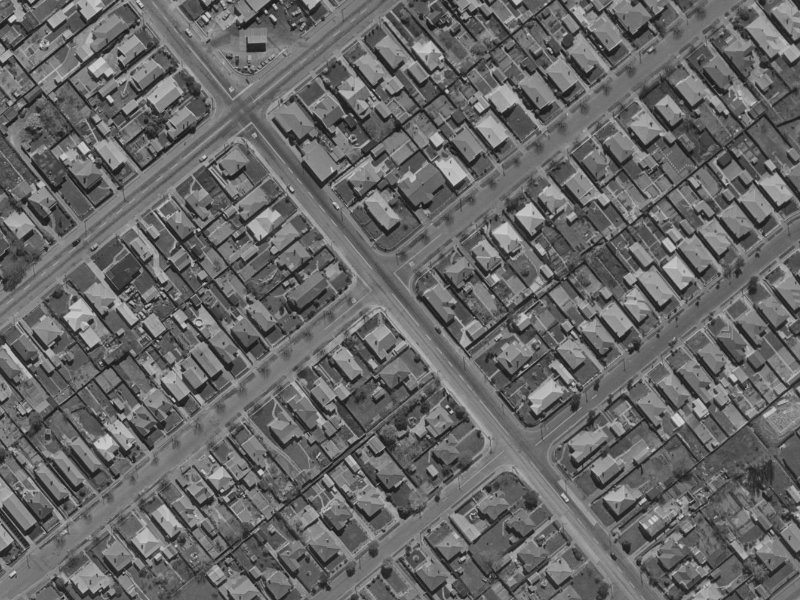 157 Selwyn Street from the air, 1970-1974