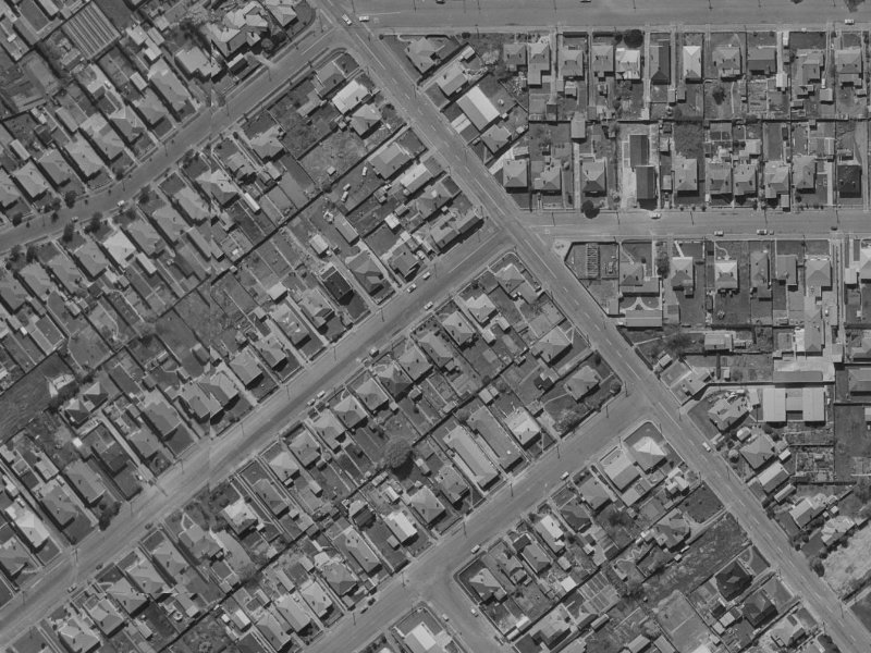 50 Leitch Street from the air, 1970-1974