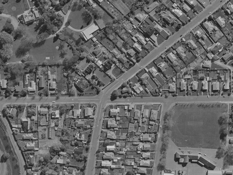 96 Hawford Road from the air, 1970-1974