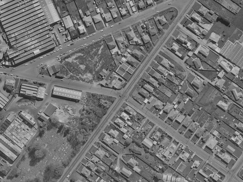 54 Barton Street from the air, 1970-1974