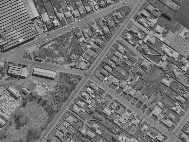 59 Rutherford Street from the air, 1970-1974