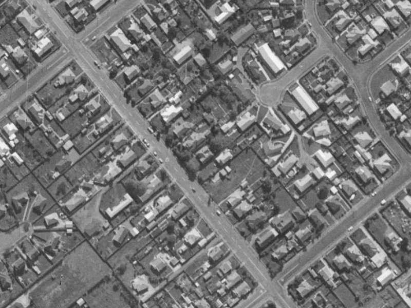 256A Lyttelton Street from the air, 1970-1974